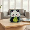 Thickened cartoon panda pattern towel, soft and absorbent household bathroom towel details Picture